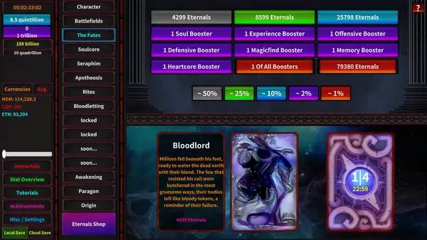 Кадр с взаимодействием персонажа и объекта в Godsbane Idle