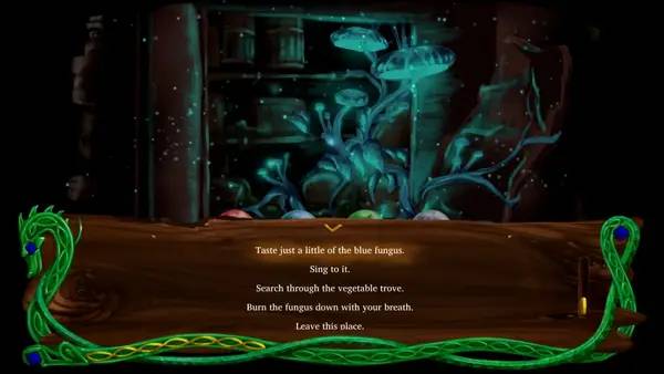 Кадр с взаимодействием персонажа и объекта в Golden Treasure  The Great Green