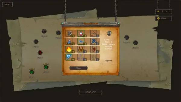 Кадр с взаимодействием персонажа и объекта в Graveyard Defender