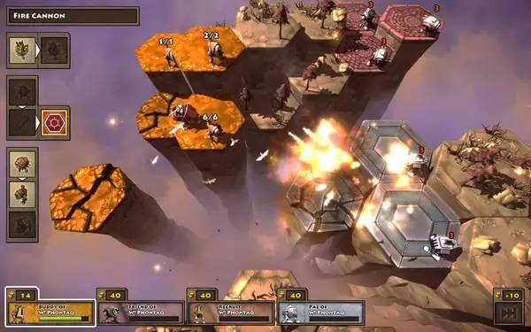 Кадр с взаимодействием персонажа и объекта в Greed Corp