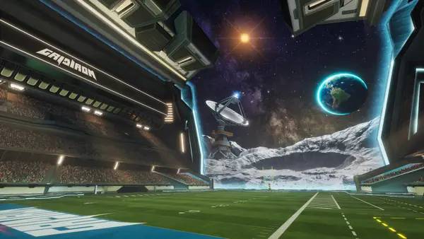 Кадр с взаимодействием персонажа и объекта в Gridiron