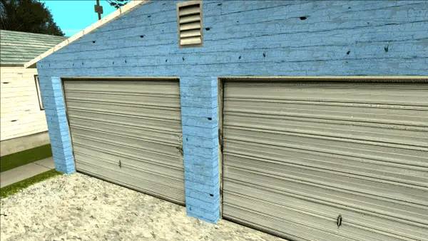 Кадр с взаимодействием персонажа и объекта в GTA San Andreas AI remastered