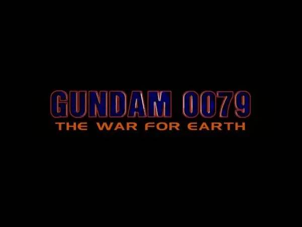 Кадр с взаимодействием персонажа и объекта в Gundam 0079  The War For Earth