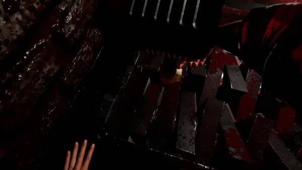 Кадр с взаимодействием персонажа и объекта в Hand Simulator  Horror