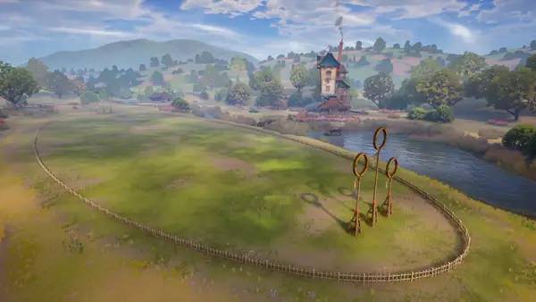 Кадр с взаимодействием персонажа и объекта в Harry Potter  Quidditch Champions   Лицензия