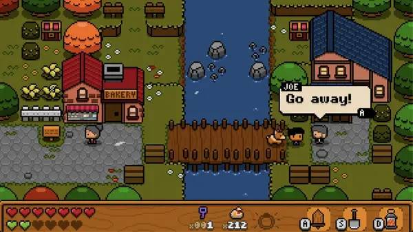 Кадр с взаимодействием персонажа и объекта в Hatchwell