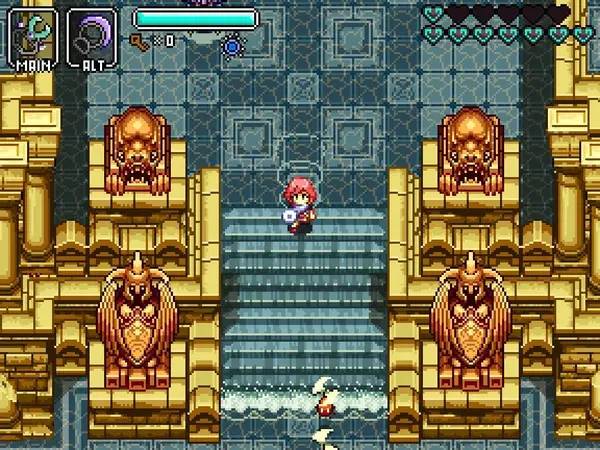 Кадр с взаимодействием персонажа и объекта в Hazelnut Bastille