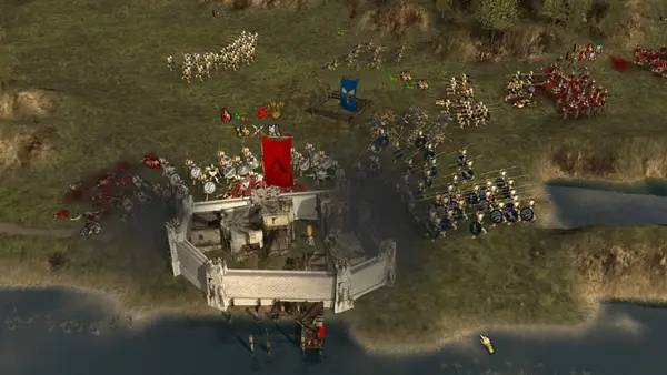 Кадр с взаимодействием персонажа и объекта в Hegemony Gold  Wars of Ancient Greece