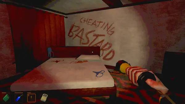 Кадр с взаимодействием персонажа и объекта в Hell Dive