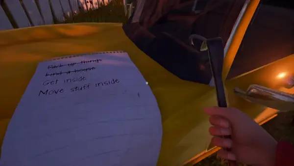 Кадр с взаимодействием персонажа и объекта в Hello Neighbor Alpha 2