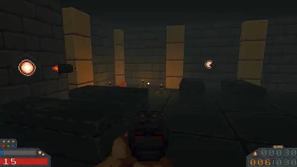 Кадр с взаимодействием персонажа и объекта в Hermodr