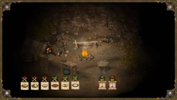 Кадр с взаимодействием персонажа и объекта в Hero of the Kingdom 3