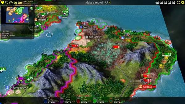 Кадр с взаимодействием персонажа и объекта в Hex Empire 3