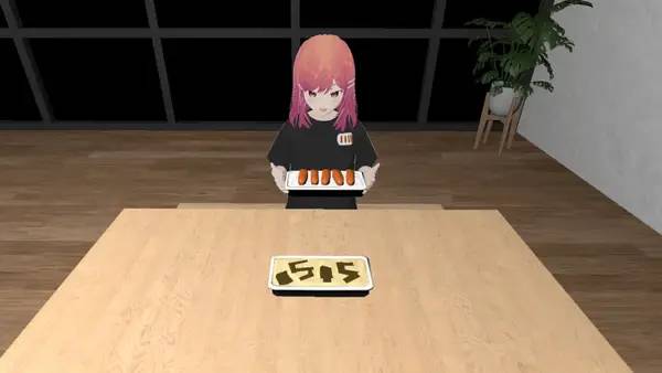 Кадр с взаимодействием персонажа и объекта в holo8