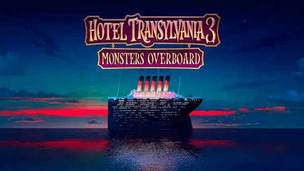 Кадр с взаимодействием персонажа и объекта в Hotel Transylvania 3 Monsters Overboard
