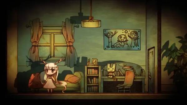 Кадр с взаимодействием персонажа и объекта в htoL#NiQ  The Firefly Diary