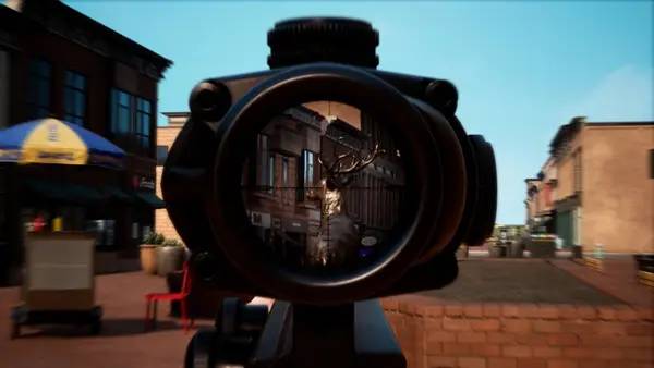 Кадр с взаимодействием персонажа и объекта в Human Madness