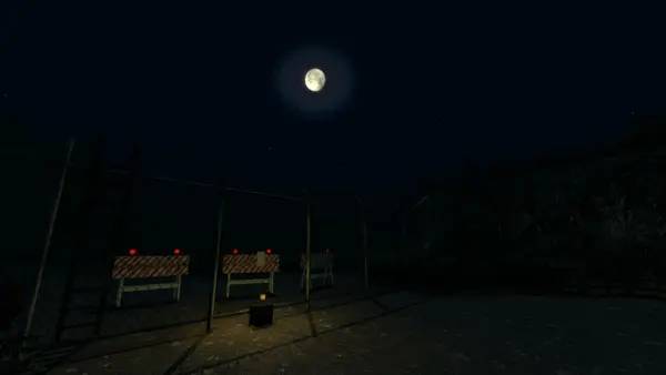 Кадр с взаимодействием персонажа и объекта в Hunted One Step Too Far