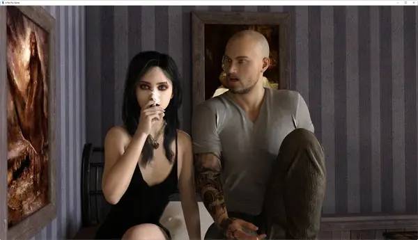 Кадр с взаимодействием персонажа и объекта в Hustle Town