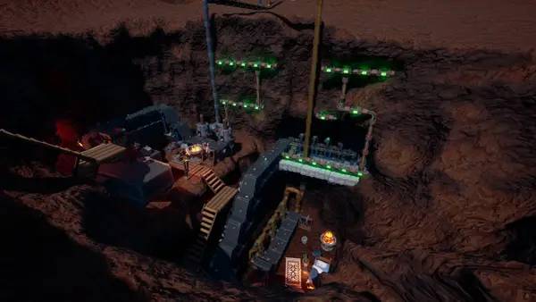 Кадр с взаимодействием персонажа и объекта в Hydroneer