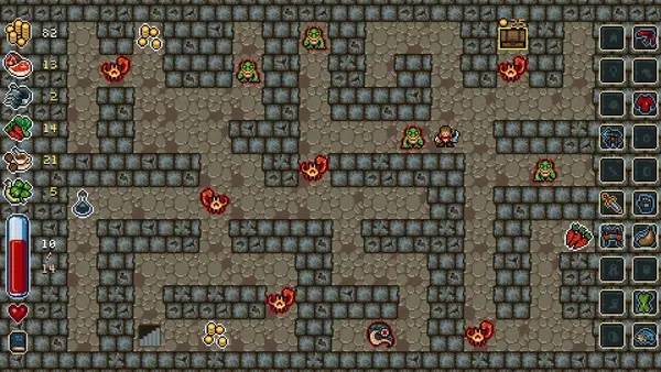 Кадр с взаимодействием персонажа и объекта в I Am Overburdened