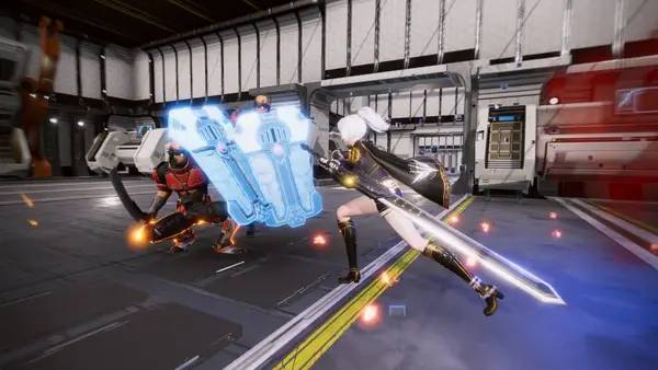 Кадр с взаимодействием персонажа и объекта в Initial 2 New Stage