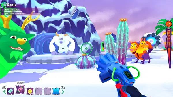 Кадр с взаимодействием персонажа и объекта в Island Saver - Fantasy Island