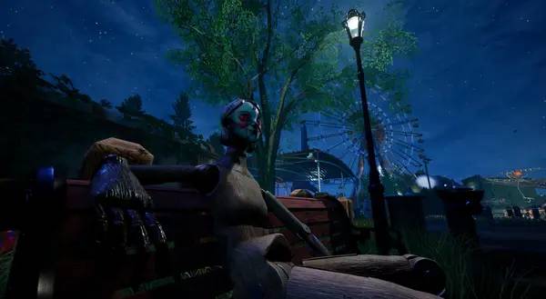 Кадр с взаимодействием персонажа и объекта в Jack Holmes  Master of Puppets