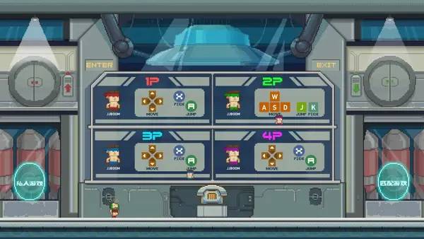 Кадр с взаимодействием персонажа и объекта в JJBoom