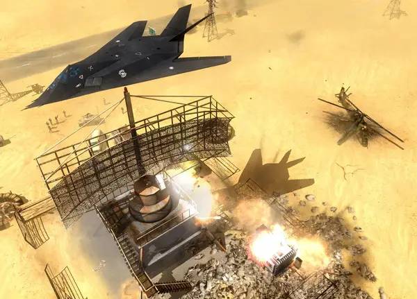 Кадр с взаимодействием персонажа и объекта в Joint Task Force