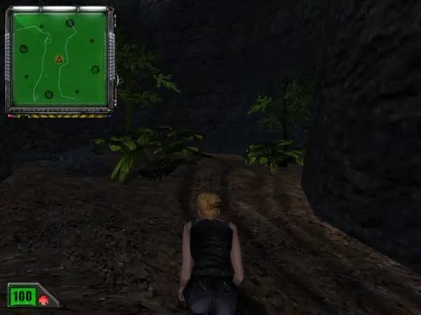 Кадр с взаимодействием персонажа и объекта в K.Hawk - Survival Instinct