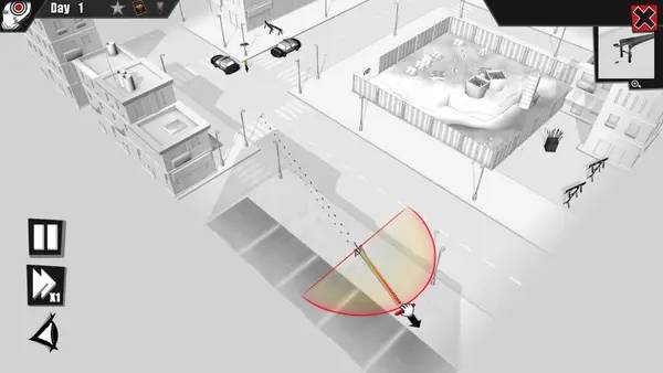 Кадр с взаимодействием персонажа и объекта в Kill The Bad Guy