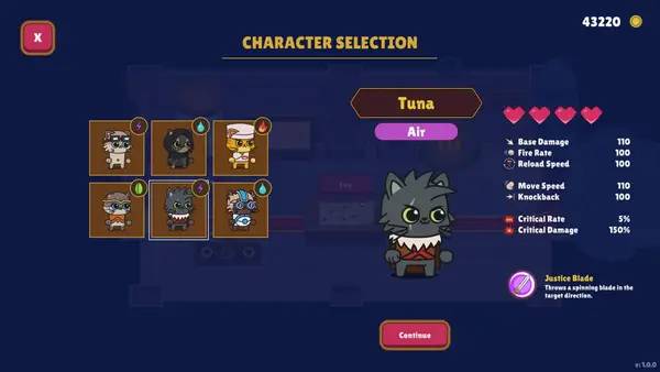 Кадр с взаимодействием персонажа и объекта в Kitty Survivors  Rogues of Catmere