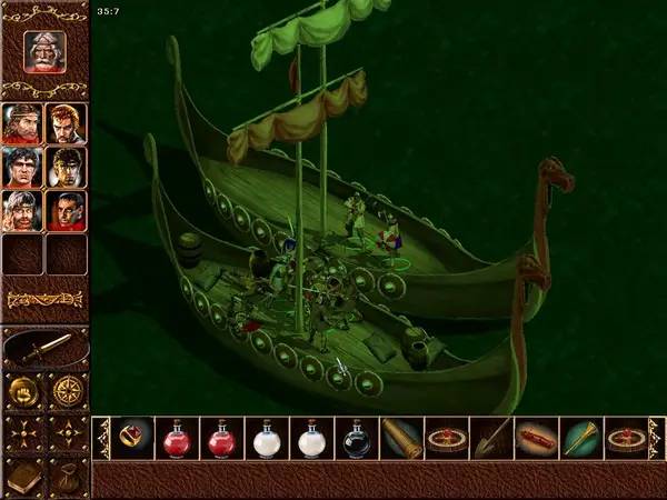 Кадр с взаимодействием персонажа и объекта в Konung 2