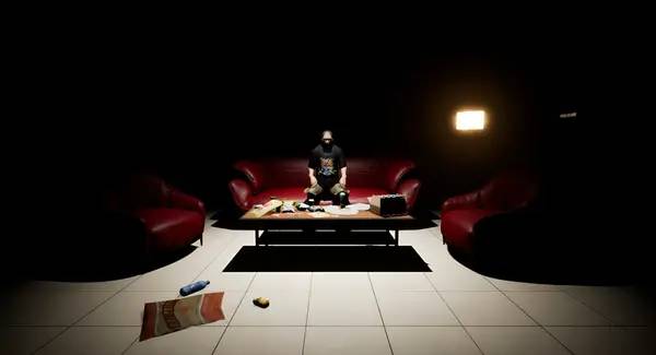 Кадр с взаимодействием персонажа и объекта в KunKun dream Startles the Soul