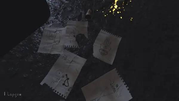 Кадр с взаимодействием персонажа и объекта в Lapso NIMBO