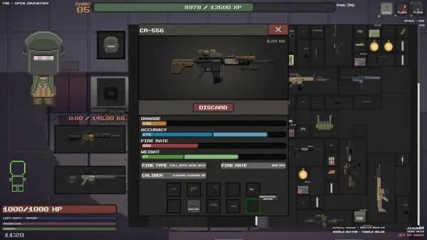 Кадр с взаимодействием персонажа и объекта в Last Group Out