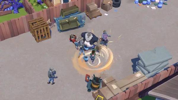 Кадр с взаимодействием персонажа и объекта в Last Kids on Earth and the Staff of Doom