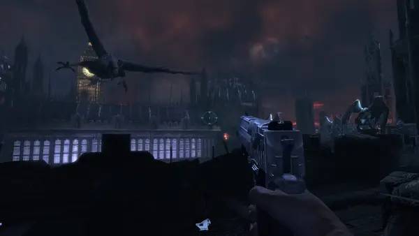 Кадр с взаимодействием персонажа и объекта в Legendary