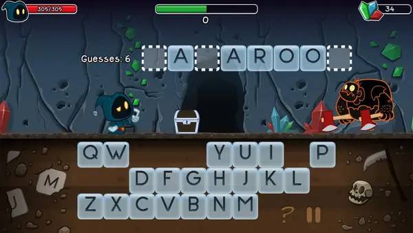 Кадр с взаимодействием персонажа и объекта в Letter Quest  Grimm's Journey