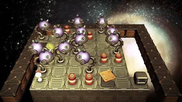 Кадр с взаимодействием персонажа и объекта в Lilith-M