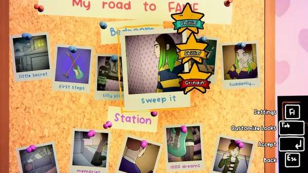 Кадр с взаимодействием персонажа и объекта в LOUD  My Road to Fame