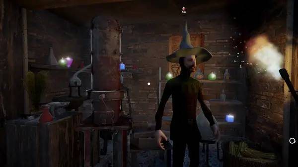 Кадр с взаимодействием персонажа и объекта в Ludus