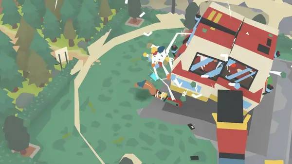 Кадр с взаимодействием персонажа и объекта в LumbearJack