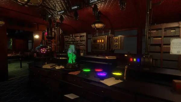 Кадр с взаимодействием персонажа и объекта в Mad Experiments 2  Escape Room