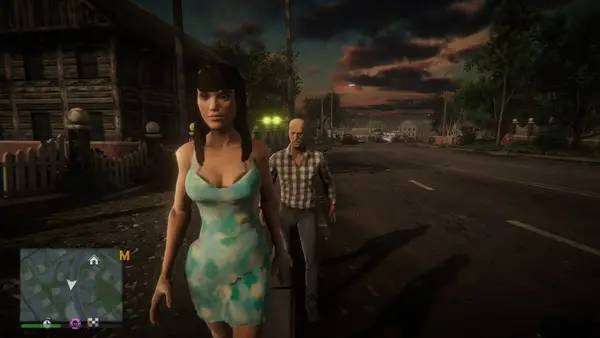 Кадр с взаимодействием персонажа и объекта в MadOut2 BigCityOnline