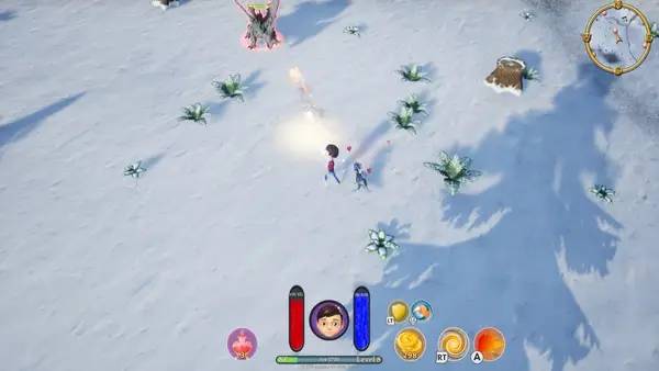 Кадр с взаимодействием персонажа и объекта в Mage Math