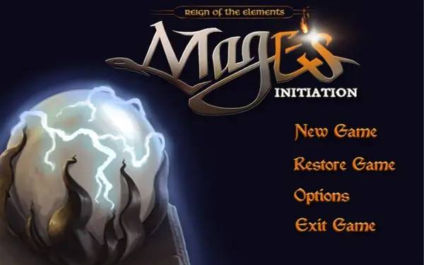 Кадр с взаимодействием персонажа и объекта в Mage's Initiation  Reign of the Elements