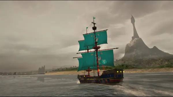 Кадр с взаимодействием персонажа и объекта в Man O' War  Corsair - Warhammer Naval Battles