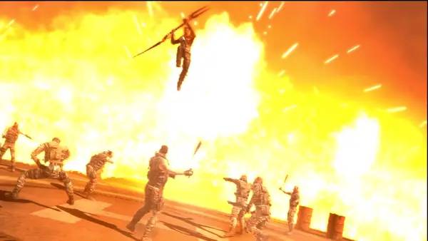 Кадр с взаимодействием персонажа и объекта в Marlow Briggs and the Mask of Death